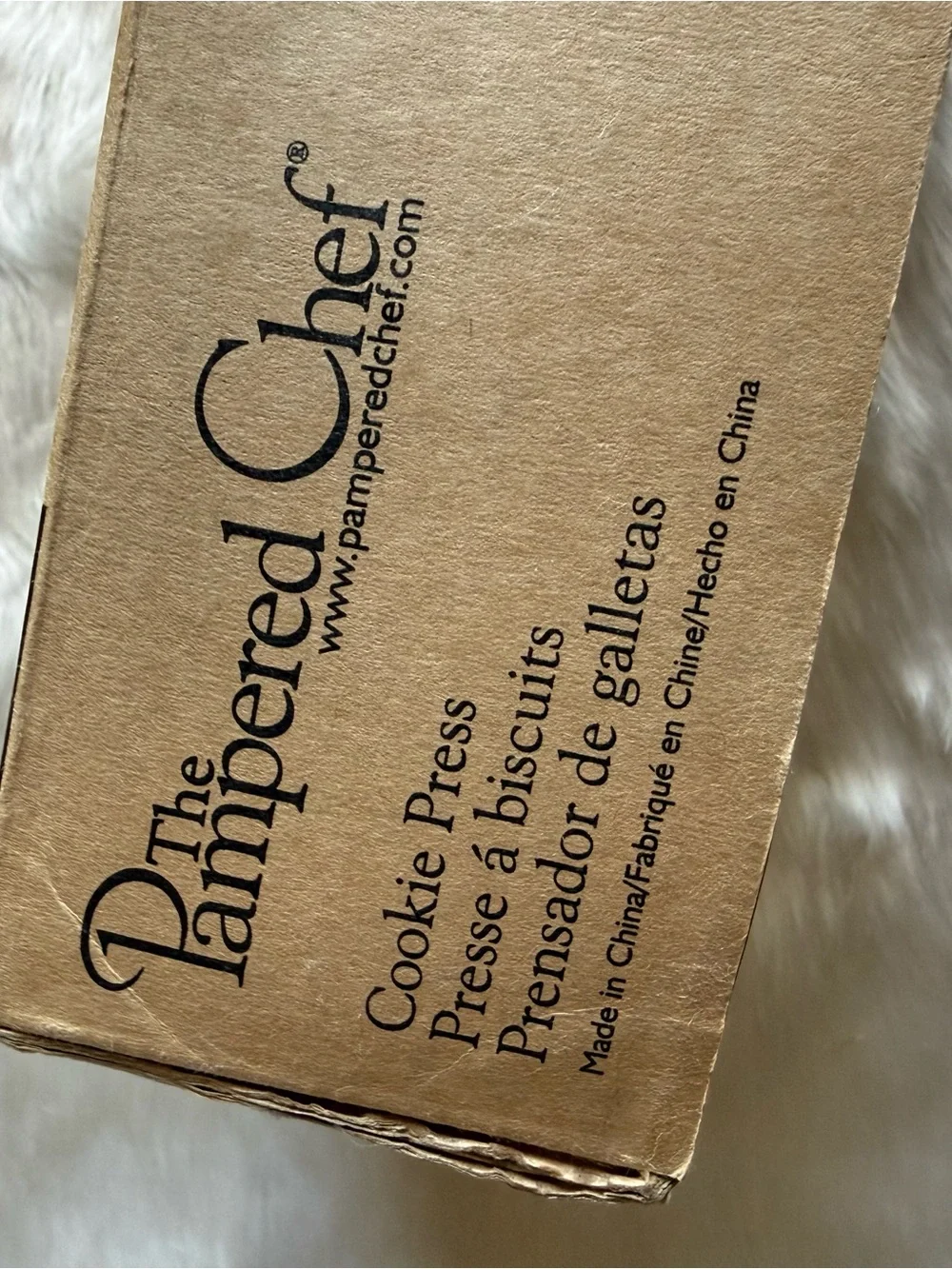 The Pampered Chef Cookie Press in Brown Kraft Packaging - The Pampered Chef